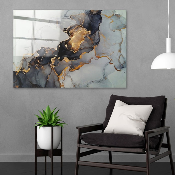 Wallity Cuadro Decorativo de Cristal Templado Multicolor 50 x 70 cm